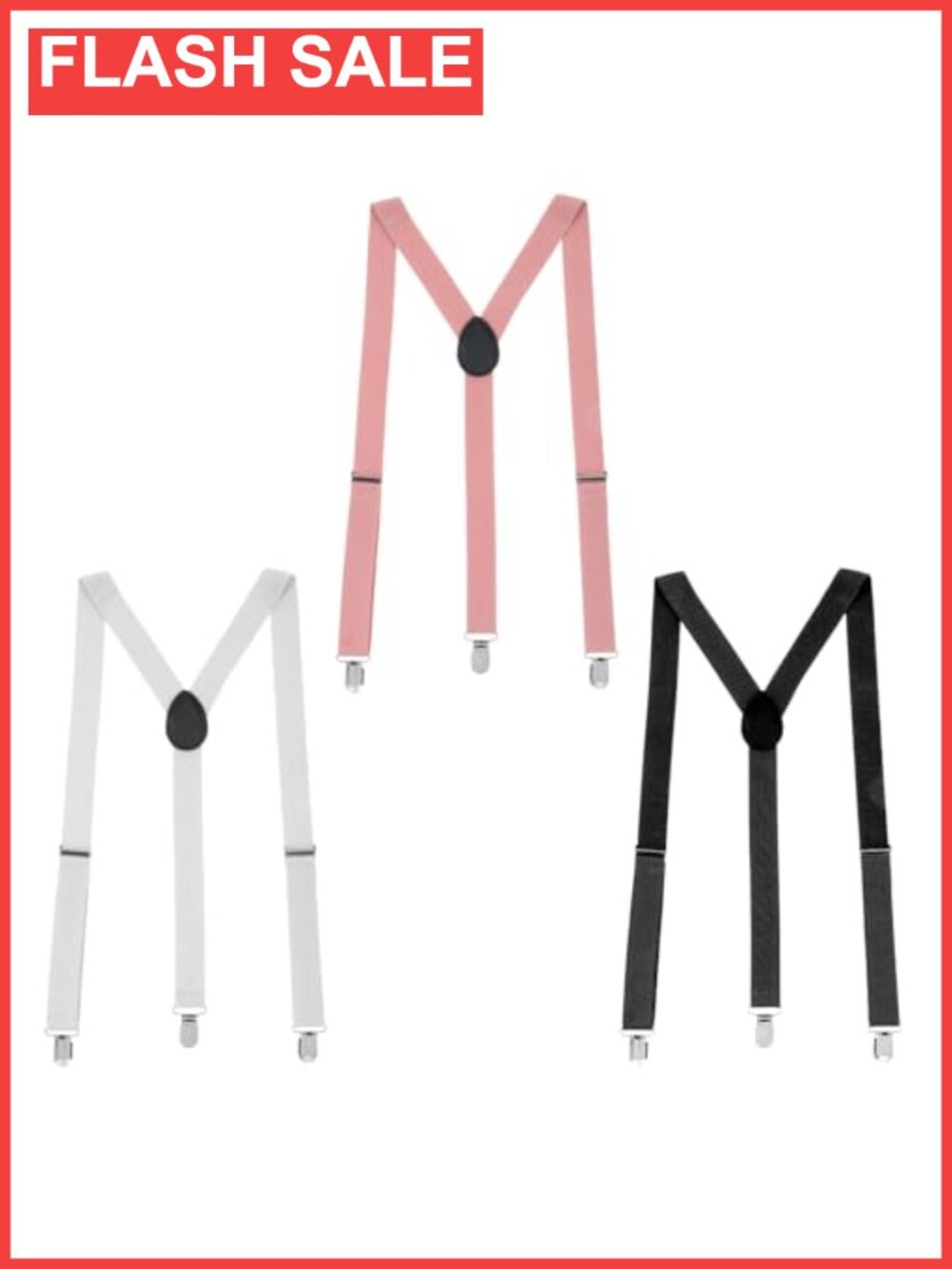 3PCS Women's Thin Y-Back Suspenders Adjustable Concealable Undergarment